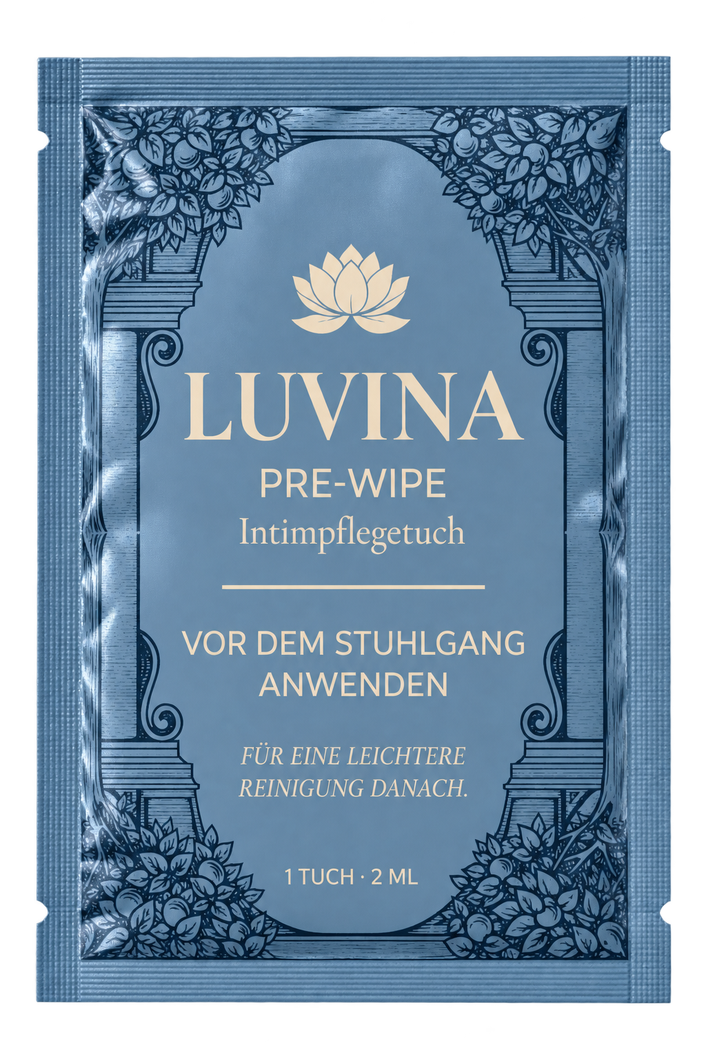 LUVINA Einzel-Sachet, Designentwurf